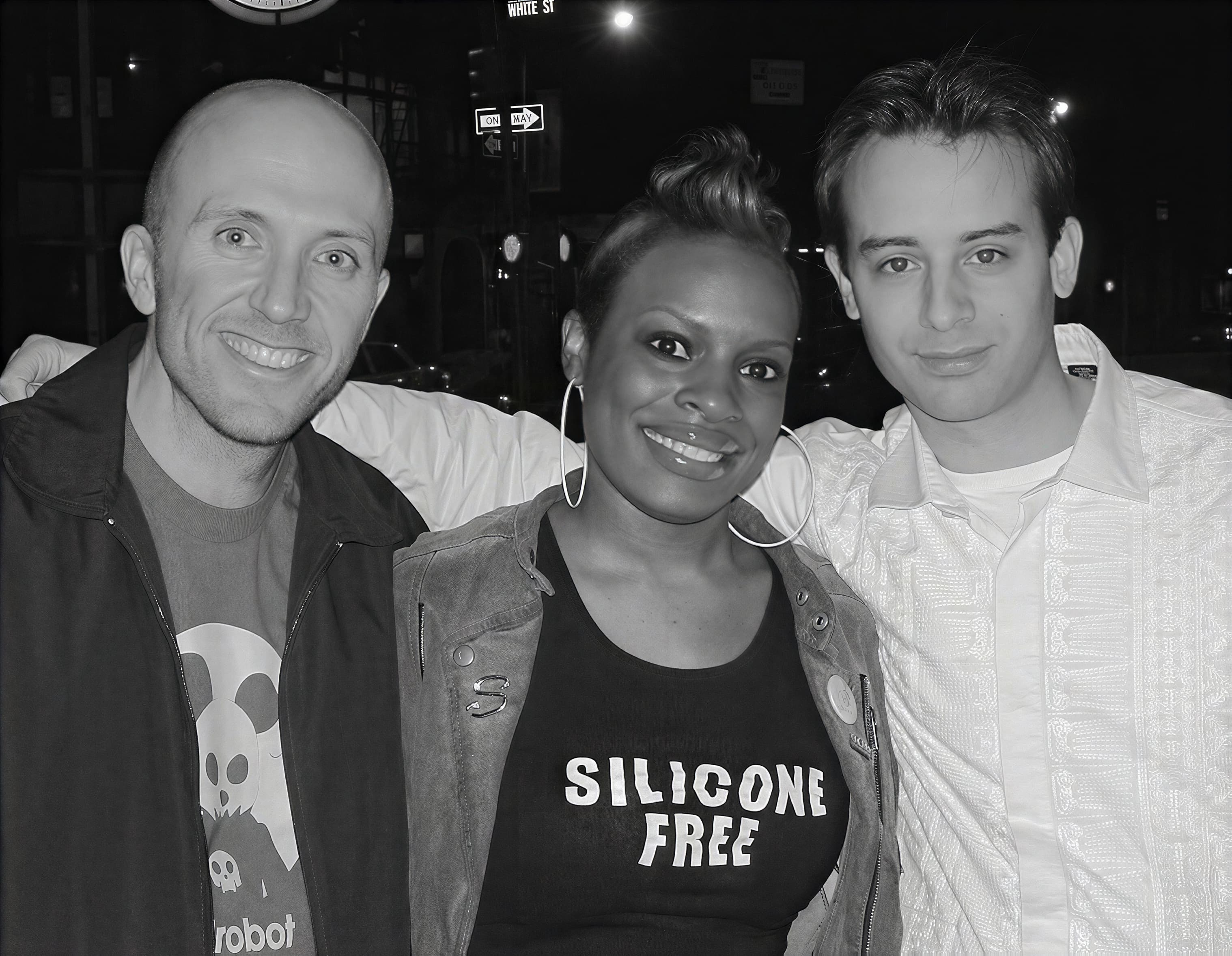 Lee Burridge, Starr, and Shane together during a video interview in Lower Manhattan.